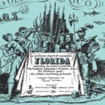 Vintage Map of Florida, a one page history dedicated to the Old Timers, 1951