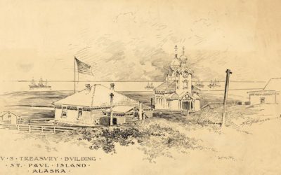 1880 Plan for U.S. Treasury Building on St. Paul Island, Alaska