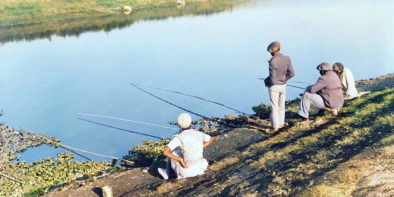 Belle Glade, Florida: Migratory workers fishing, Jan. 1939