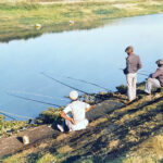 Belle Glade, Florida: Migratory workers fishing, Jan. 1939