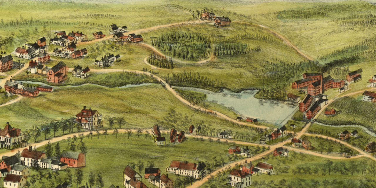 Beautifully Detailed Map of Barre, MA from 1891