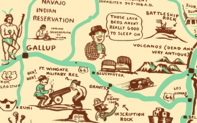 New Mexico Like Never Before: 1939 Map Brings History to Life with a Laugh