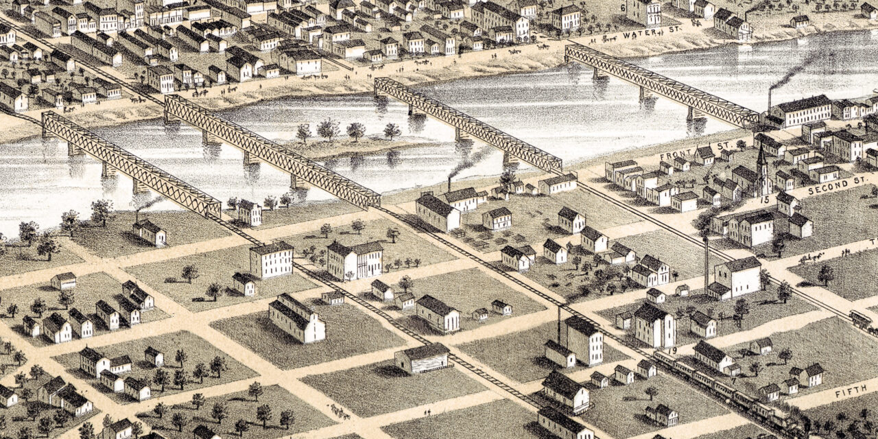 Step Back in Time with Beautifully Restored Map of Des Moines, Iowa from 1868