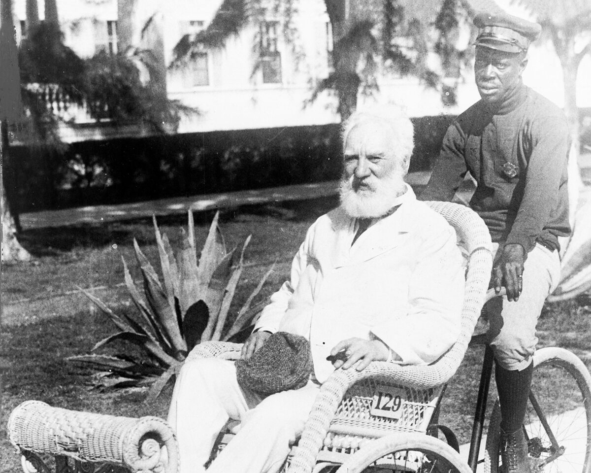 Alexander Graham Bell in Wheelchair, 1922