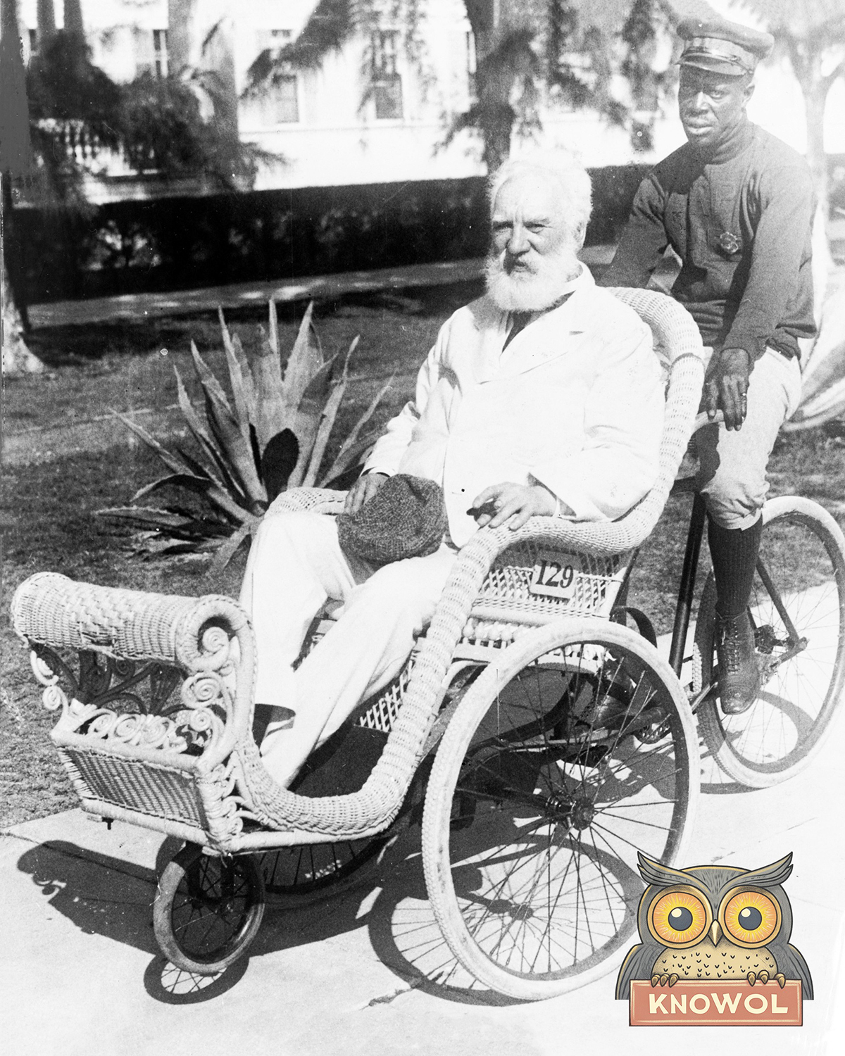 Alexander Graham Bell in Wheelchair, 1922