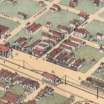 Vintage Map of Abilene, Texas 1883 – Restored and Colorized