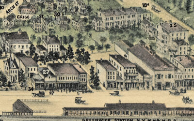 Vintage Map of Greenwich, Connecticut from 1904