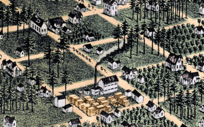 Restored Vintage Map of Orlando, Florida from 1884