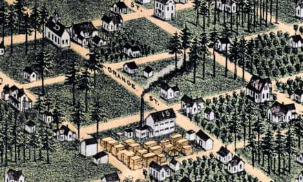 Restored Vintage Map of Orlando, Florida from 1884