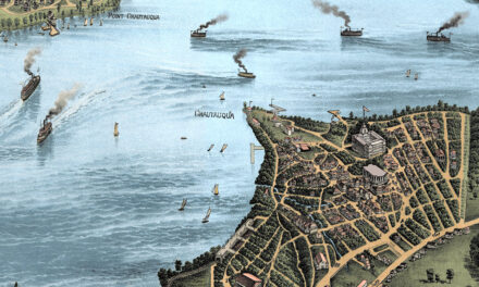 Restored Vintage Map of Chautauqua Lake from 1885