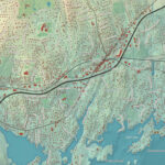 Beautifully Detailed Map of Darien, Connecticut