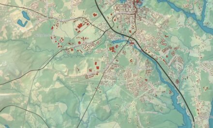 Beautifully Detailed Map of Dover, New Hampshire