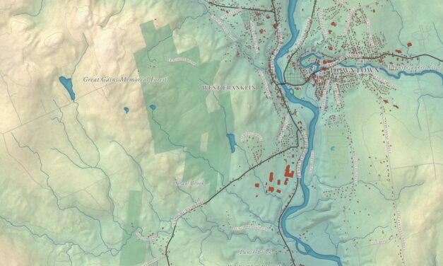 Beautifully Detailed Map of Franklin, New Hampshire