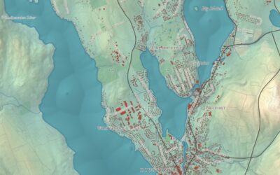 Beautifully Detailed Map of Laconia, New Hampshire