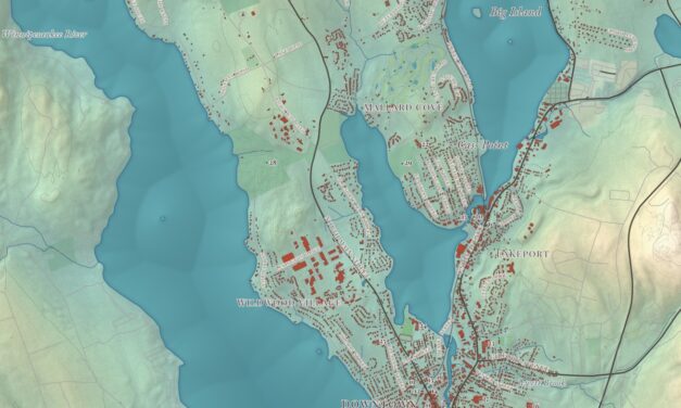 Beautifully Detailed Map of Laconia, New Hampshire