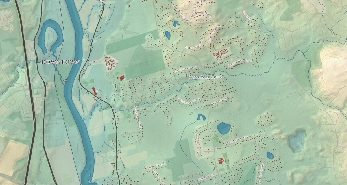 Beautifully Detailed Map of Litchfield, New Hampshire