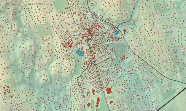 Beautifully Detailed Map of New Canaan, Connecticut