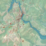 Beautifully Detailed Map of Newmarket, New Hampshire