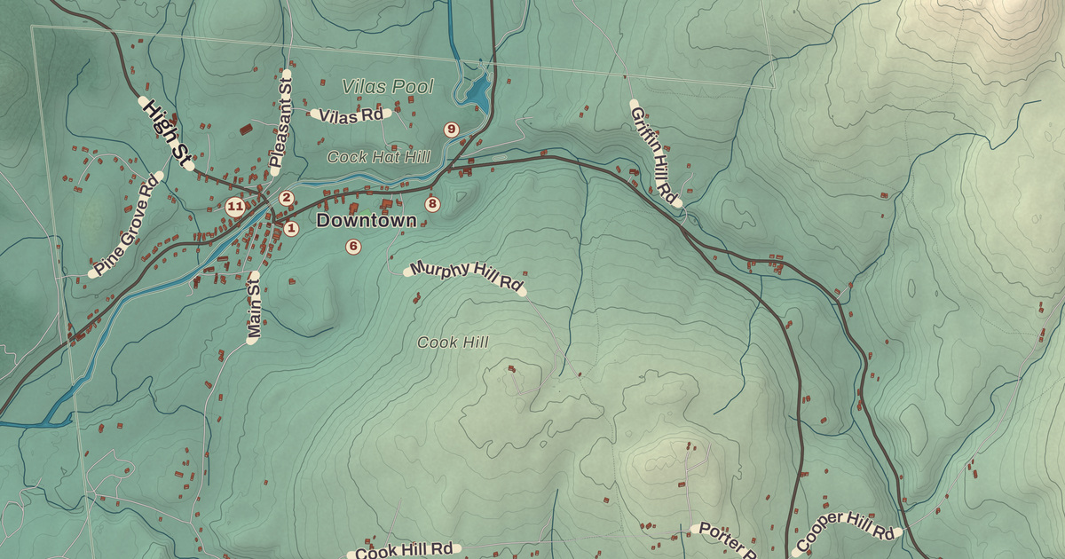 Beautifully Detailed Map of Alstead, New Hampshire