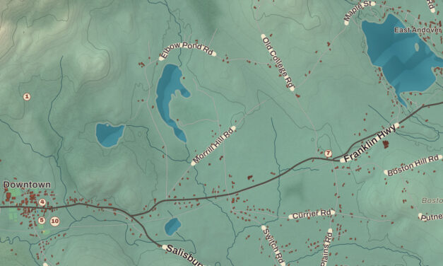 Beautifully Detailed Map of Andover, New Hampshire