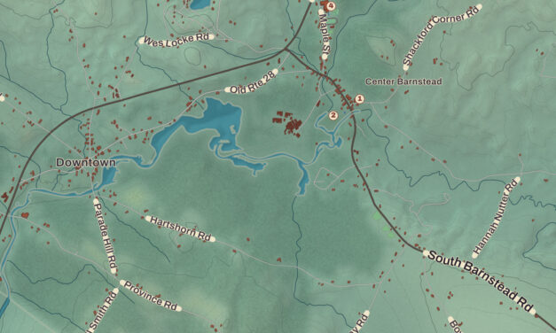 Beautifully Detailed Map of Barnstead, New Hampshire