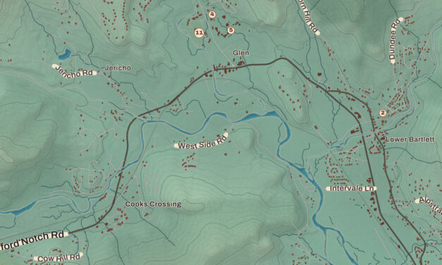 Beautifully Detailed Map of Bartlett, New Hampshire