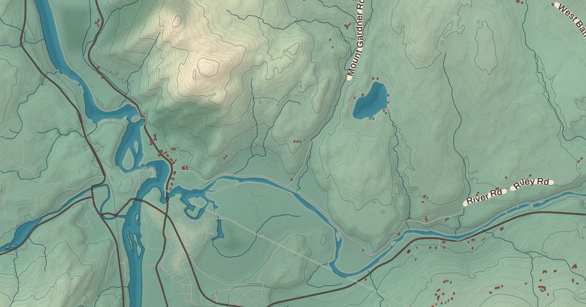 Beautifully Detailed Map of Bath, New Hampshire