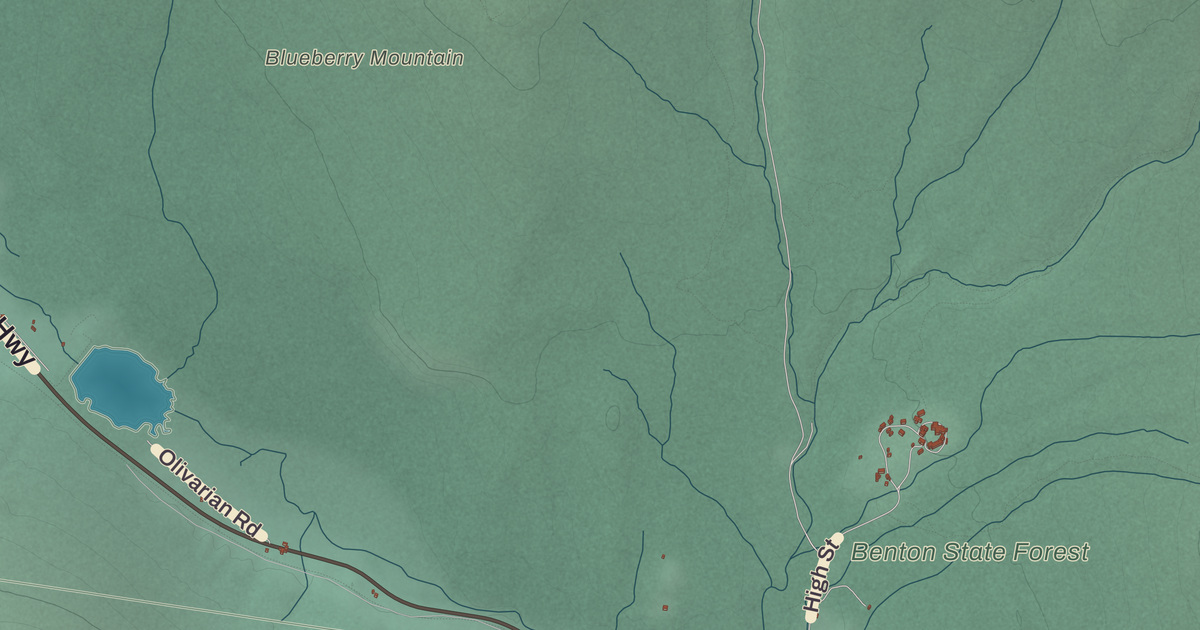 Beautifully Detailed Map of Benton, New Hampshire