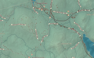 Beautifully Detailed Map of Bradford, New Hampshire