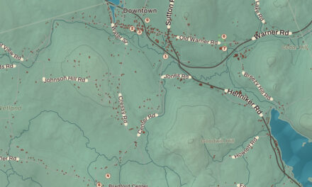 Beautifully Detailed Map of Bradford, New Hampshire