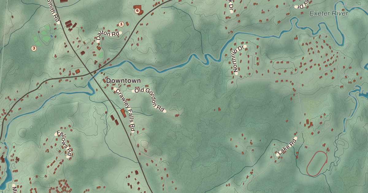 Beautifully Detailed Map of Brentwood, New Hampshire