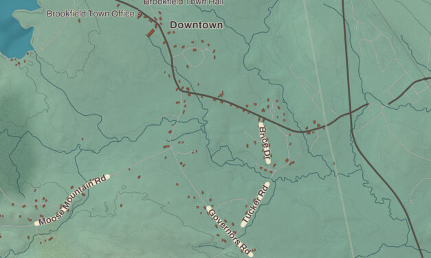 Beautifully Detailed Map of Brookfield, New Hampshire