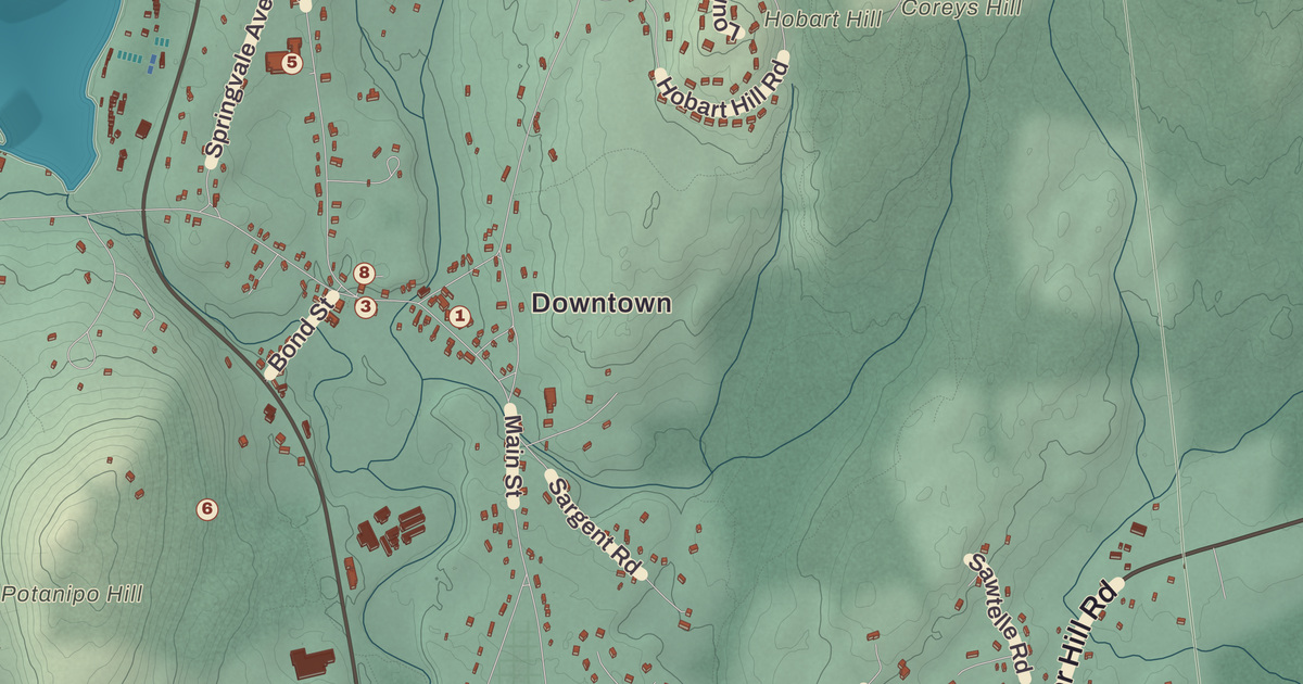 Beautifully Detailed Map of Brookline, New Hampshire