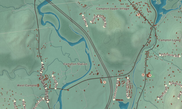 Beautifully Detailed Map of Campton, New Hampshire