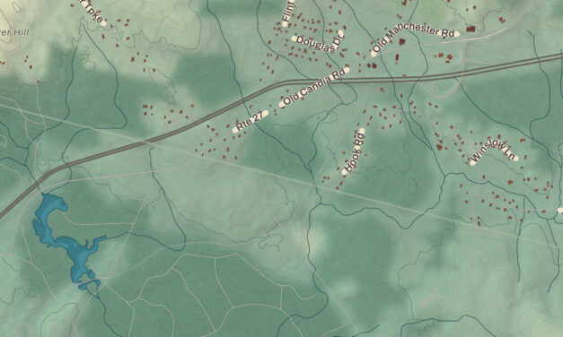 Beautifully Detailed Map of Candia, New Hampshire