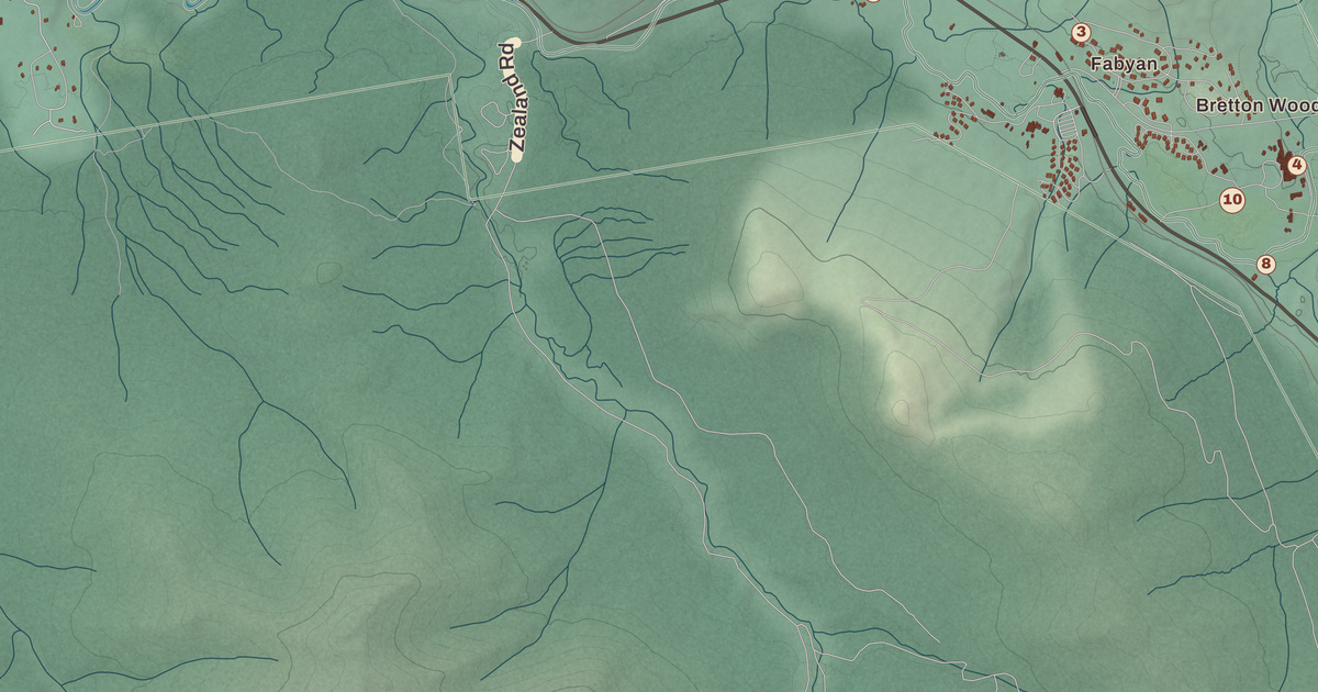 Beautifully Detailed Map of Carroll, New Hampshire