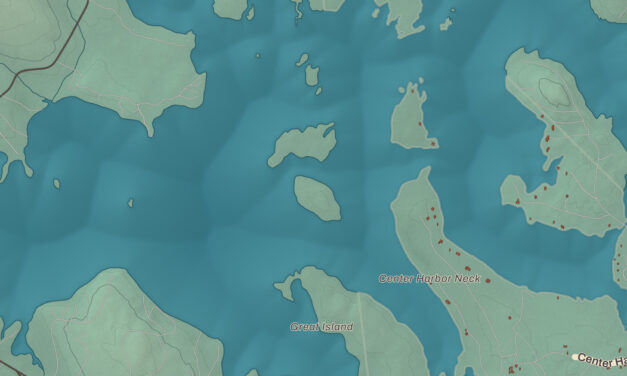 Beautifully Detailed Map of Center Harbor, New Hampshire