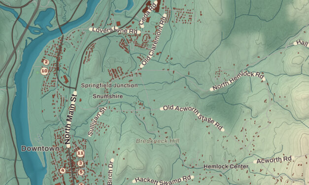 Beautifully Detailed Map of Charlestown, New Hampshire