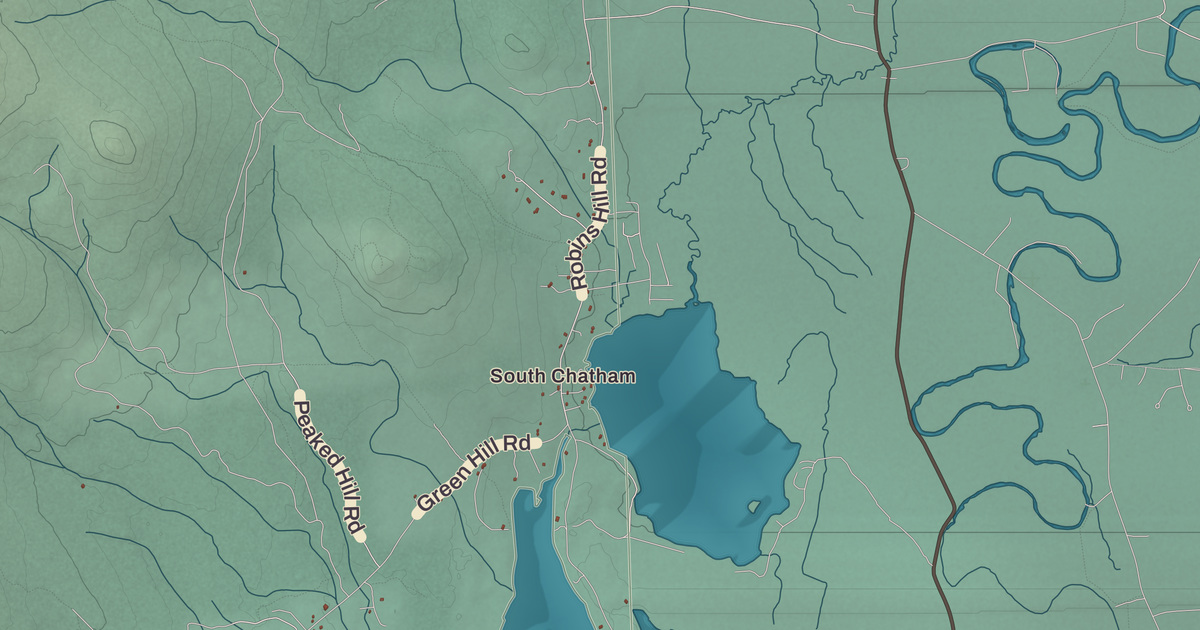 Beautifully Detailed Map of Chatham, New Hampshire