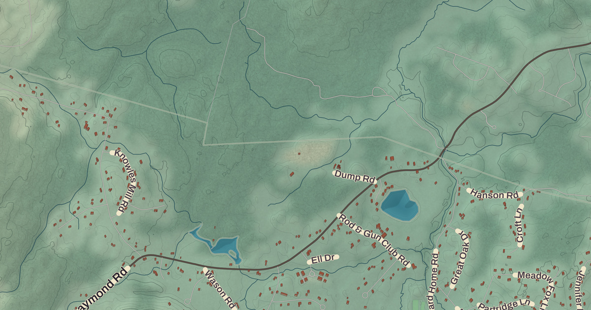 Beautifully Detailed Map of Chester, New Hampshire