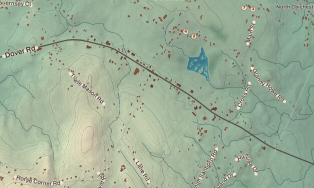 Beautifully Detailed Map of Chichester, New Hampshire