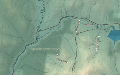Beautifully Detailed Map of Clarksville, New Hampshire