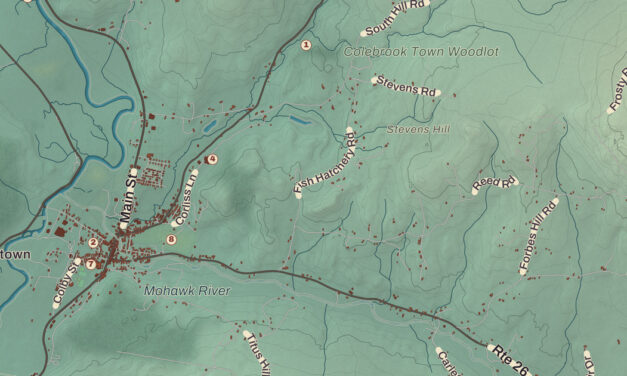 Beautifully Detailed Map of Colebrook, New Hampshire