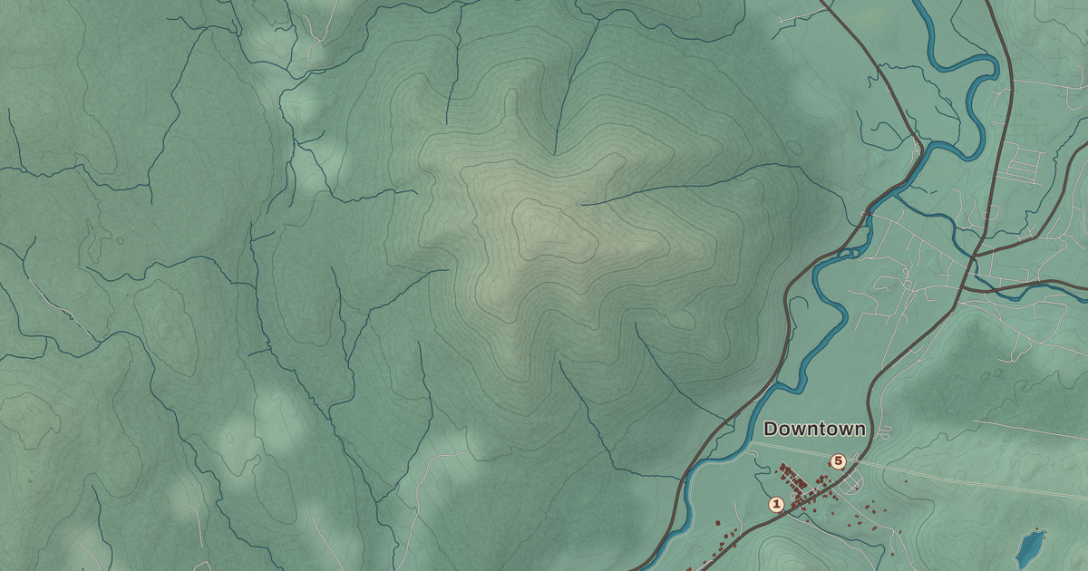 Beautifully Detailed Map of Columbia, New Hampshire