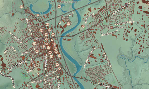 Beautifully Detailed Map of Concord, New Hampshire