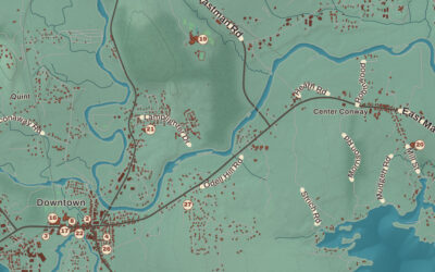 Beautifully Detailed Map of Conway, New Hampshire