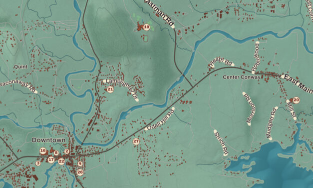 Beautifully Detailed Map of Conway, New Hampshire