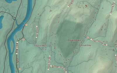 Beautifully Detailed Map of Cornish, New Hampshire