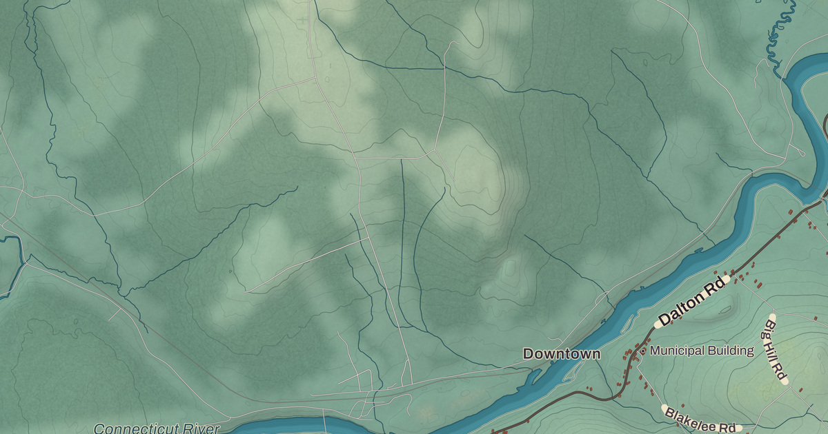 Beautifully Detailed Map of Dalton, New Hampshire