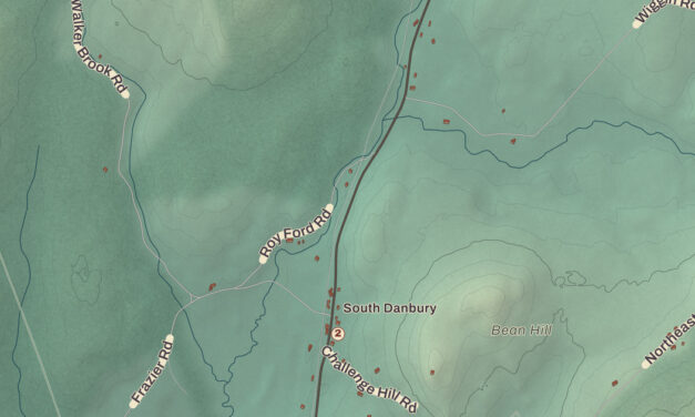 Beautifully Detailed Map of Danbury, New Hampshire